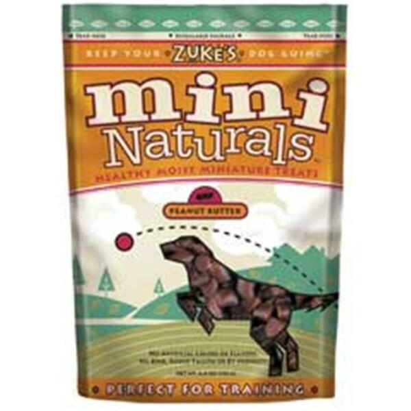 Zukes Zuke S Natural Moist Mini Treat Peanut Butter 6 Ounces - 33552 79035